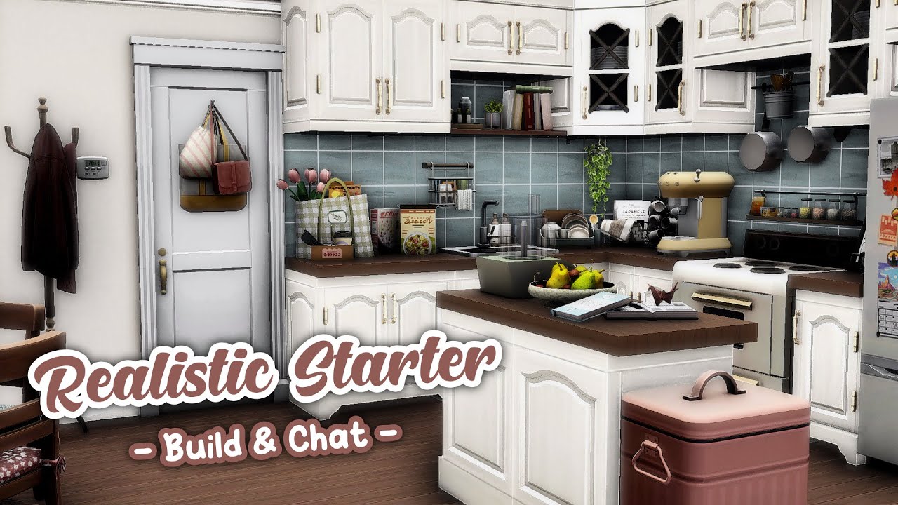 Realistic Starter Home 🤍  | The Sims 3: Speed Build + Chat