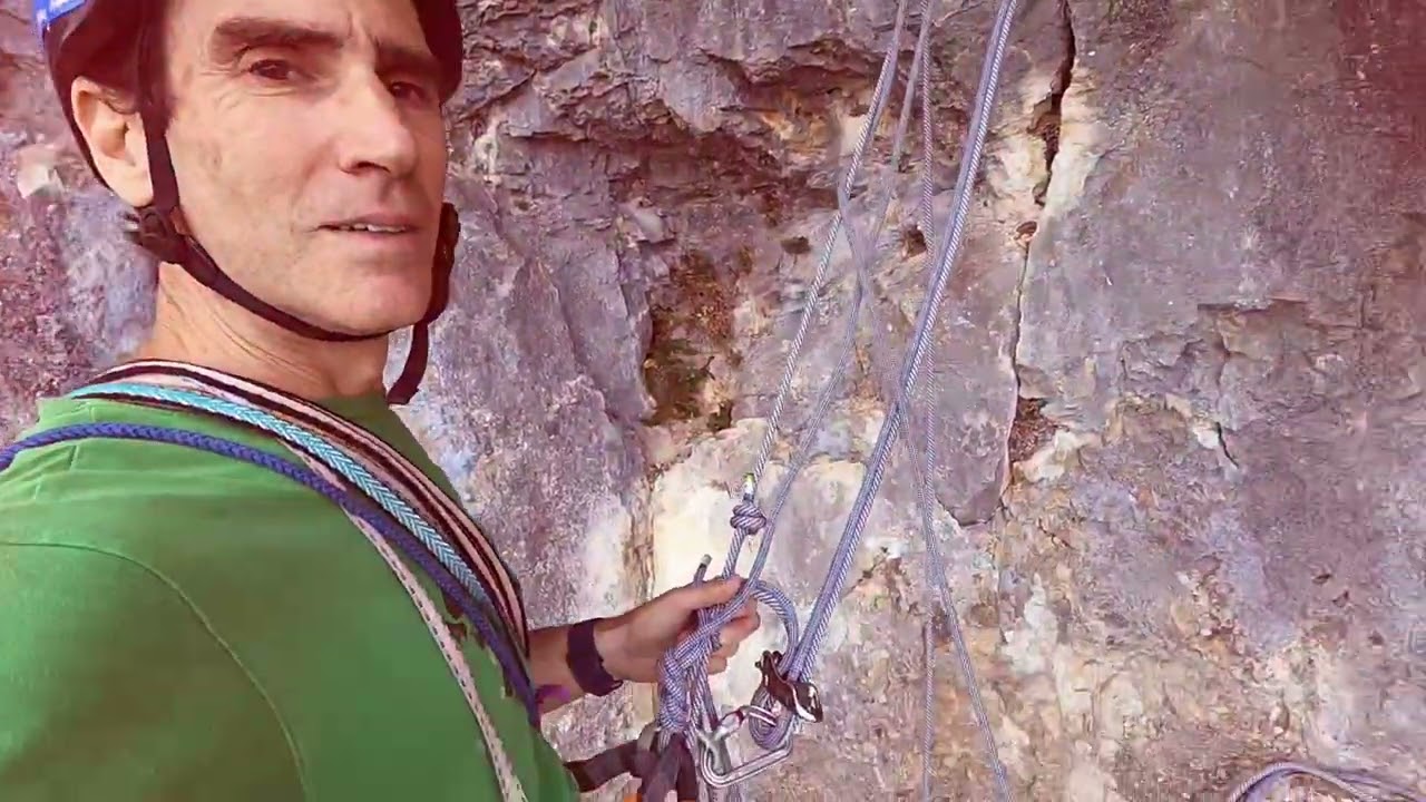 “Chiara” climbing route at Mt Procinto.