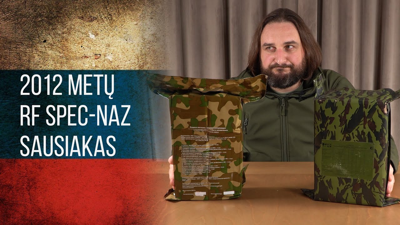 Senas rf specpajėgų sausas maisto davinys i&scaron; 2012 metų