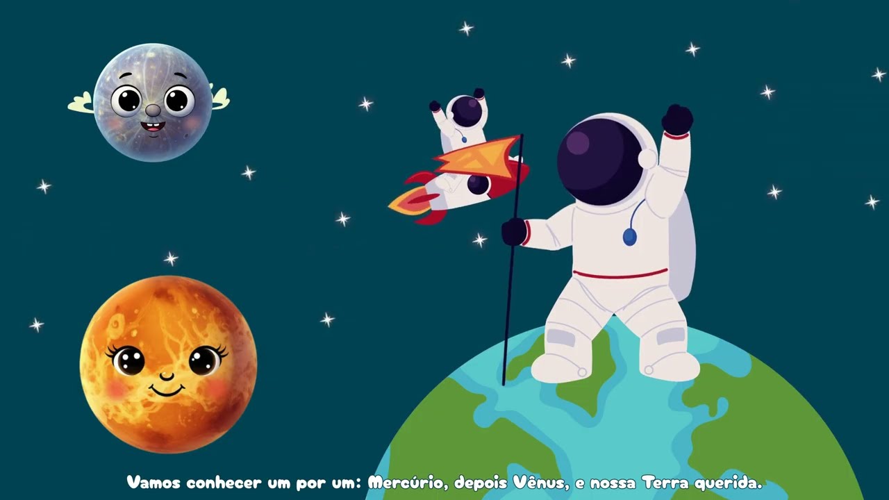 Viagem Espacial para Crianças:  Vem conhecer os Planetas!