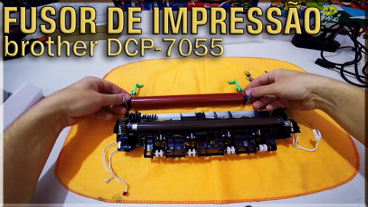 REPARO NO FUSOR DE IMPRESSÃO | CHANGE A FUSER ROLLER - Brother DCP 7055 | 7065dn
