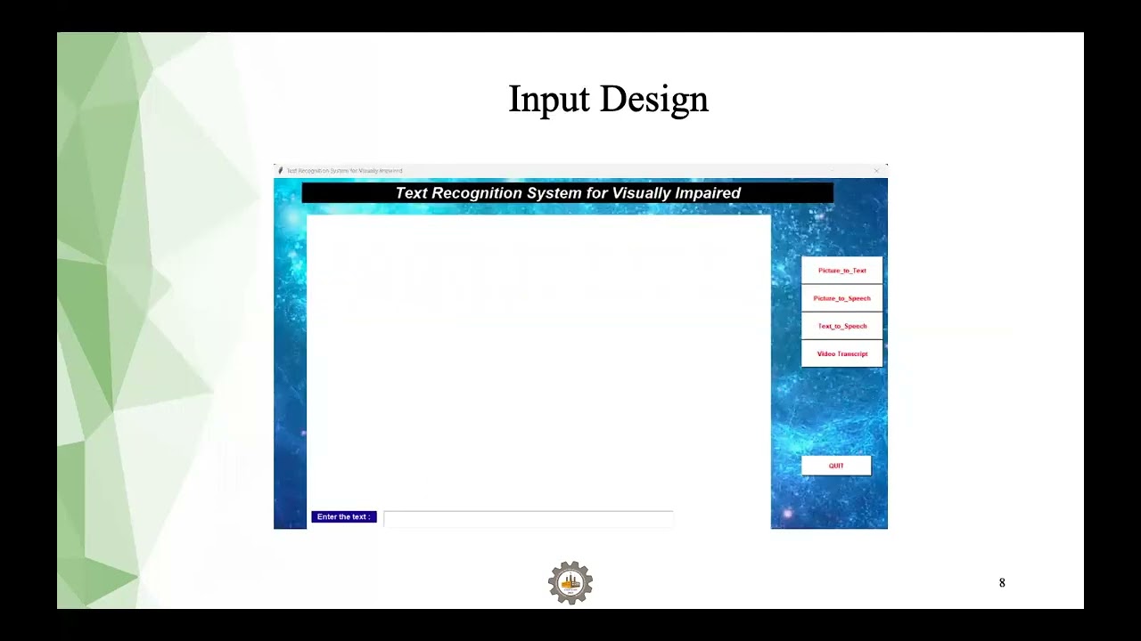 IMAGE TO AUDIO, TEXT TO AUDIO, TEXT TO SPEECH,VIDEO TO TEXT CONVERSION USING NLP TECHNIQUES