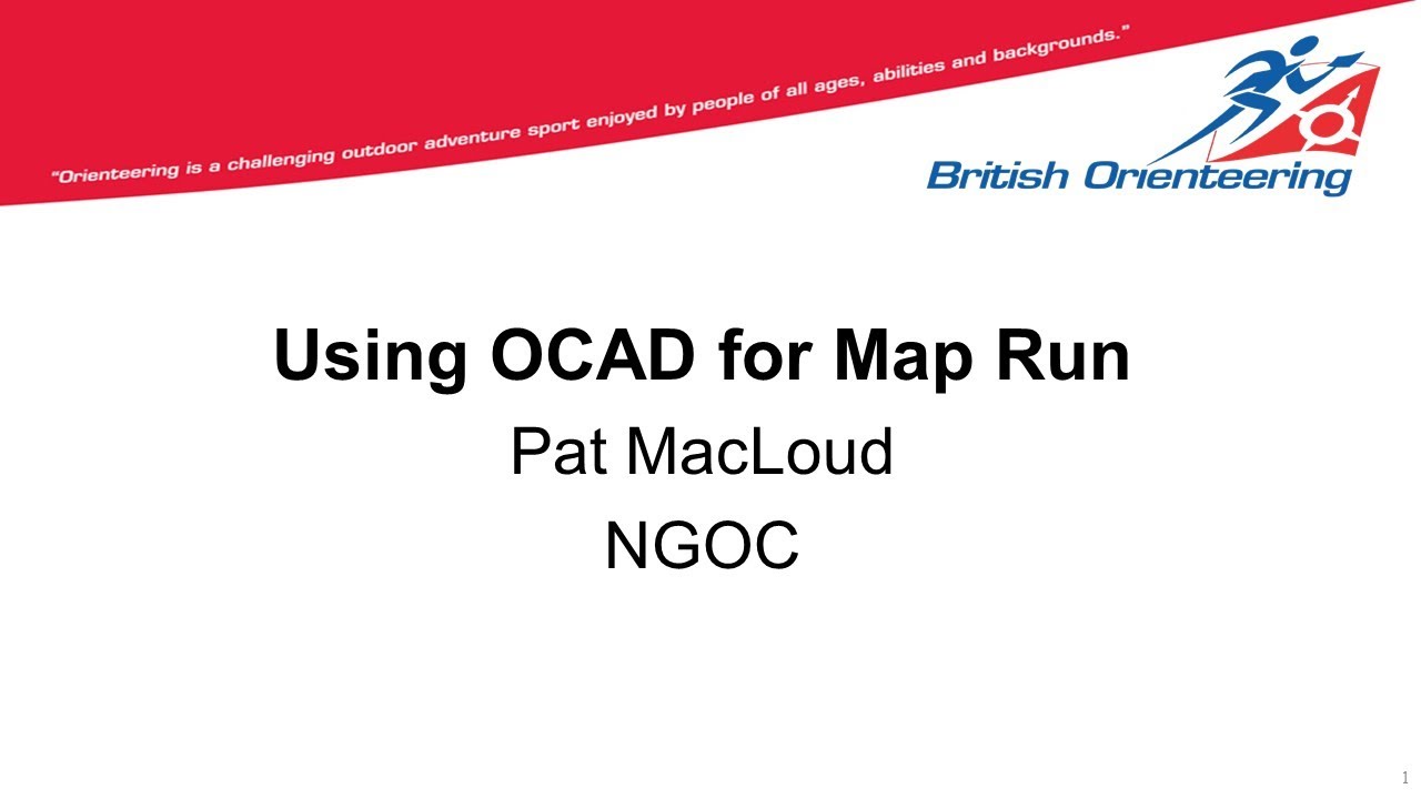 Using OCAD for MapRun