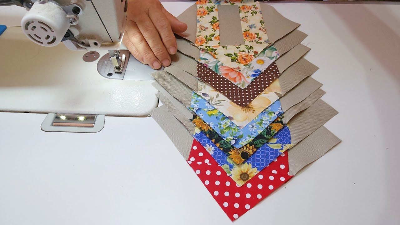 COM SOBRAS DE RETALHOS FIZ ESTE BELÍSSIMO TAPETE 🧵