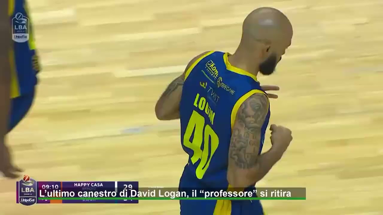 L&rsquo;ultimo canestro di David Logan, il &ldquo;professore&rdquo; si ritira