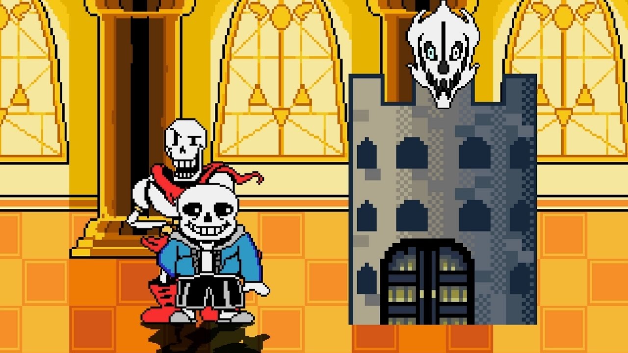 Undertale Папирус VS Марио Замок Бедствие (Papyrus VS Castle Calamity)