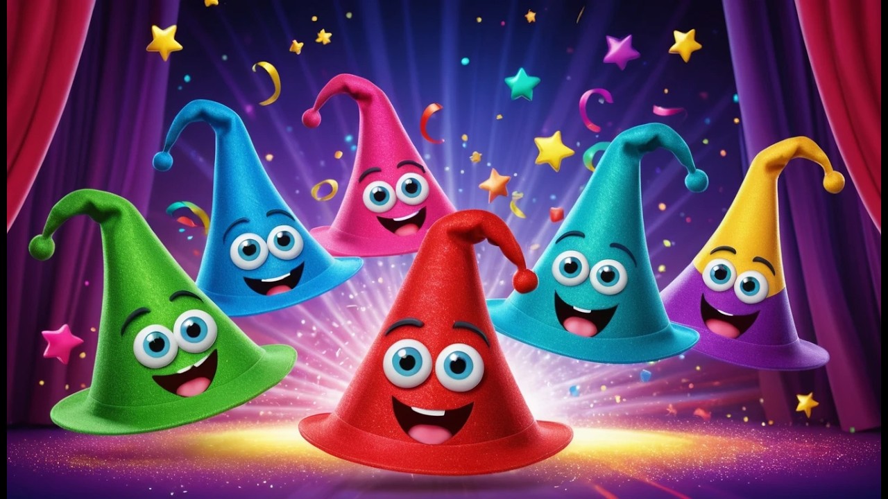 Vier kleine Zauberhüte Pop Pop Pop | Magisches Mitmachlied & Kinderlieder