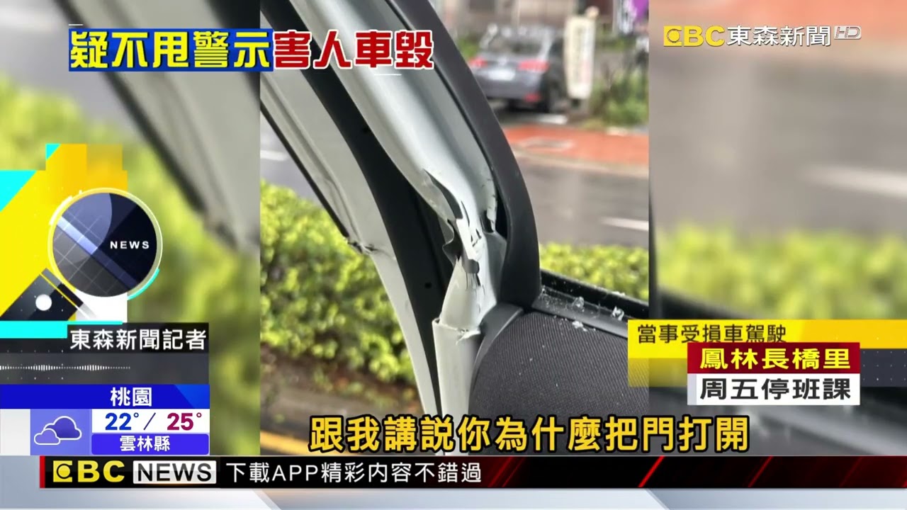 女操作機械車位升起 釀車門壓折成「90度」@newsebc