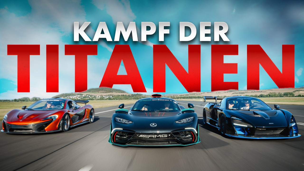 Das ULTIMATIVE HYPERCAR Dragrace! McLaren P1 vs. Mercedes-AMG ONE vs. McLaren Senna