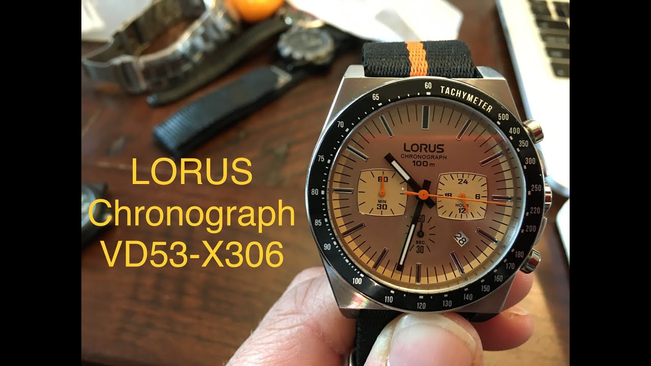 Lorus VD53-X306 chronograph greek review