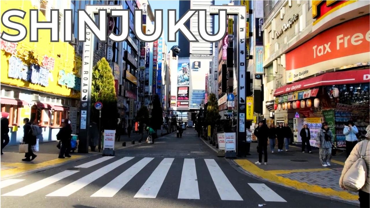 Tokyo Shinjuku Morning Walk | No Music, Ambient Sounds