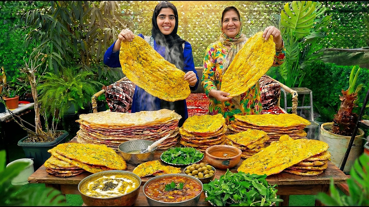 The Secret Yellow Bread of Iran! 🥖 Hidden Gem Village Breakfast & Dizi