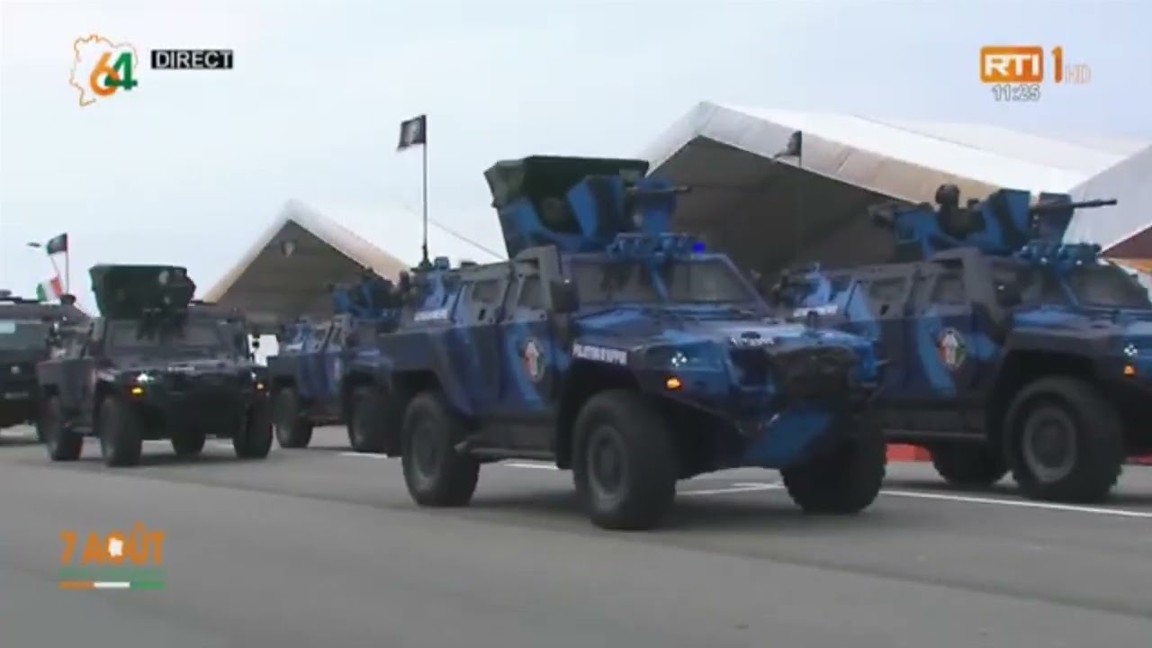 64ème anniversaire de la Côte d'Ivoire : zoom sur le défilé de la Gendarmerie Nationale.