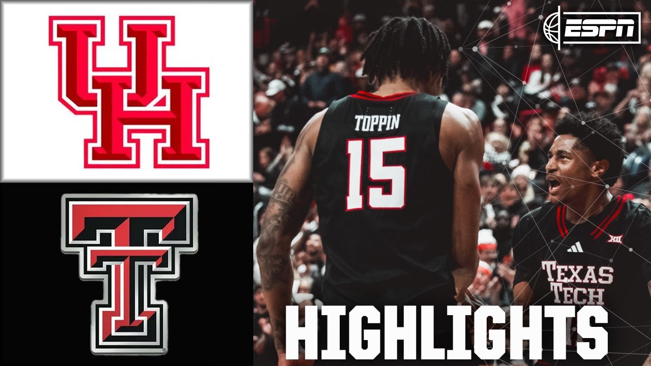 Houston Cougars vs. Texas Tech Red Raiders | Full Game Highlights | ESPN CBB