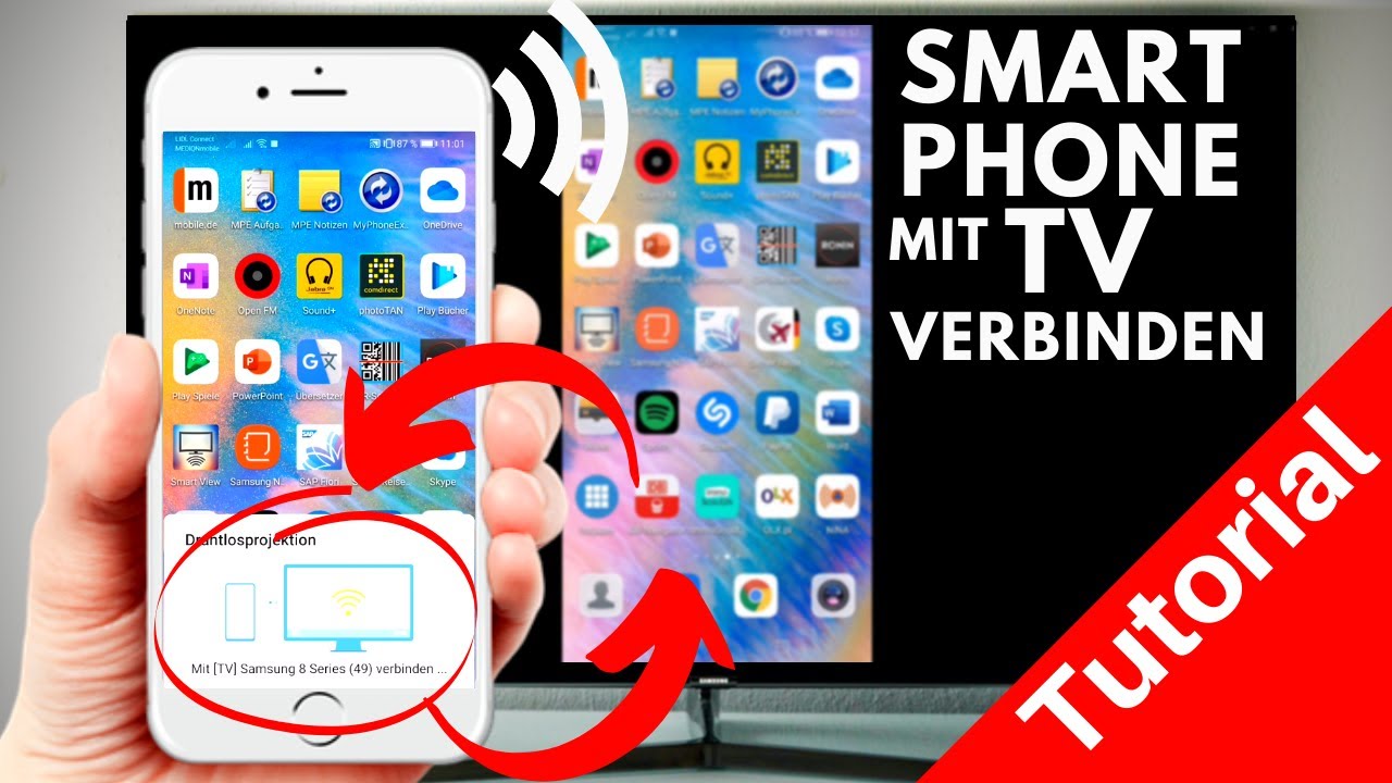 Handy mit Fernseher verbinden | Smartphone mit TV verbinden | Tutorial deutsch 2020 ✅