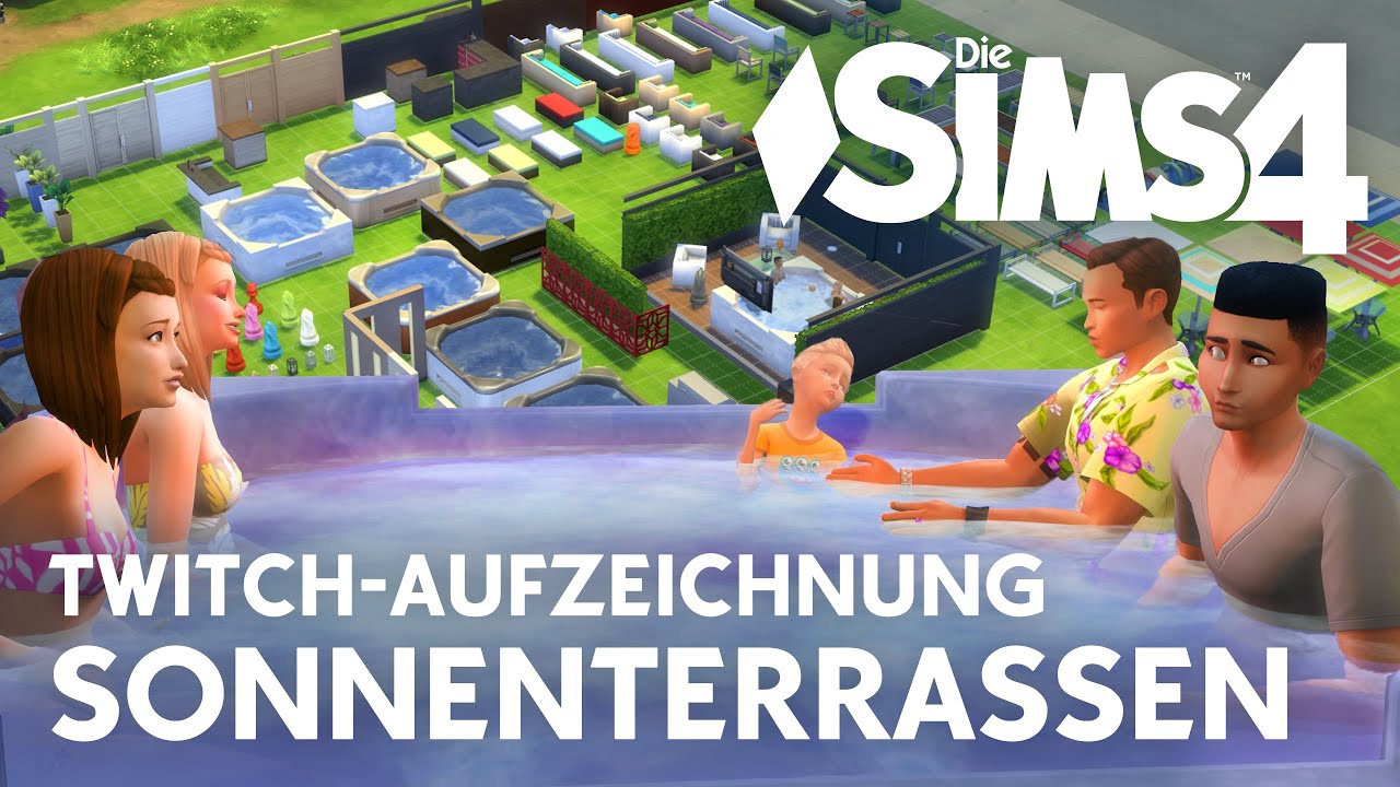 Alle Objekte - Die Sims 4 Sonnenterrassen-Accessoires [Twitch-Aufzeichnung]