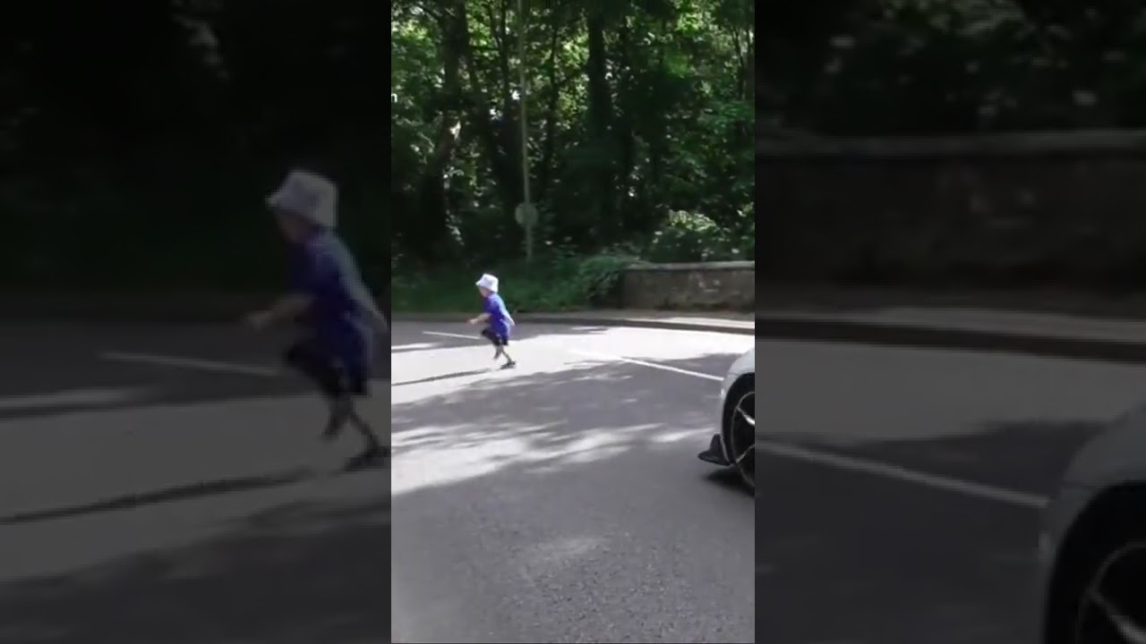 Kid almost gets hit by supra 🫢😲 (vc - @danparkin)  #supra #cars #shorts