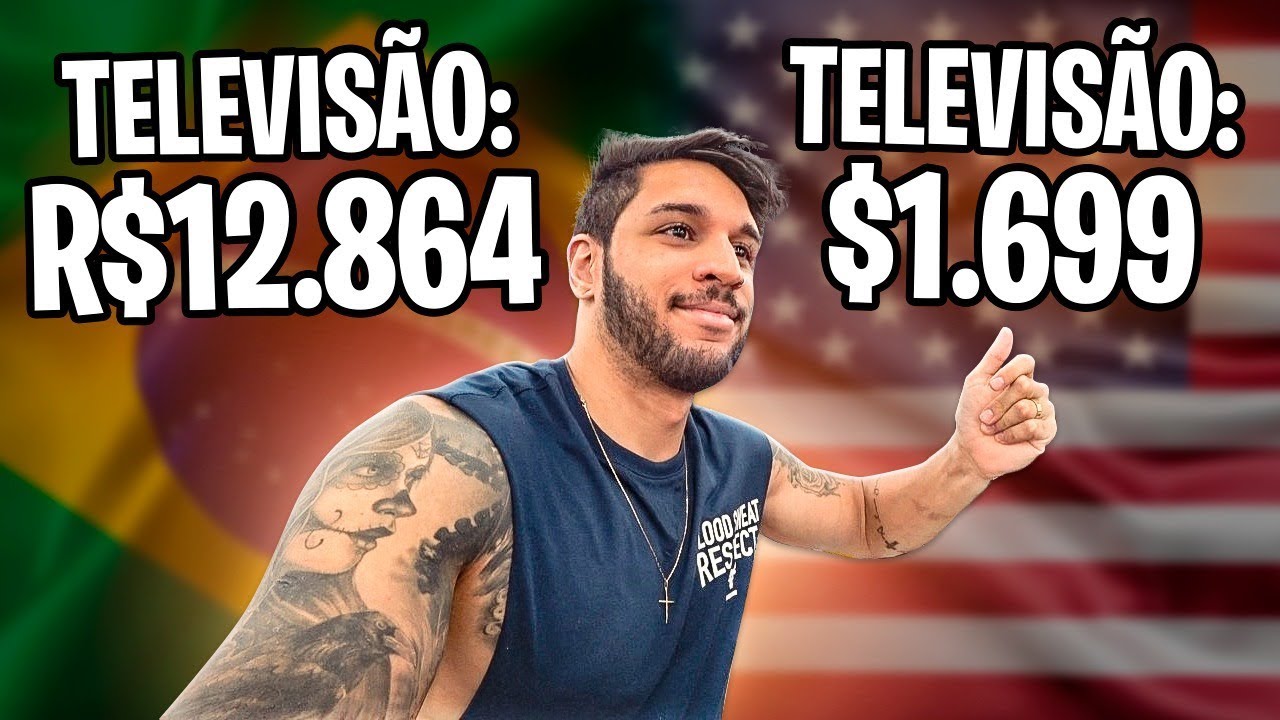 COMPARANDO PREÇO DE ELETRÔNICOS (BRASIL x  EUA)