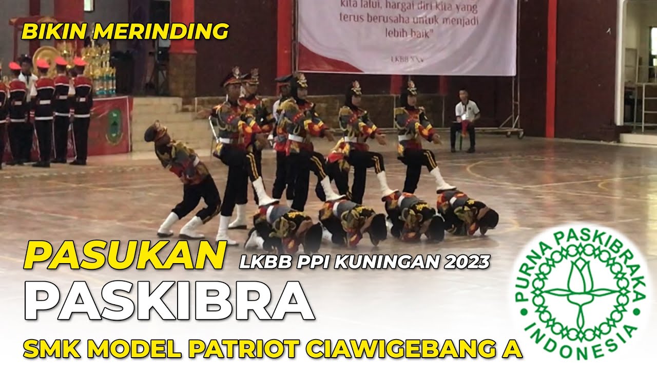 BIKIN MERINDING !!! VARIASI FORMASI PASKIBRA SMK MODEL PATRIOT IV CIAWIGEBANG DI LKBB PPI KUNINGAN