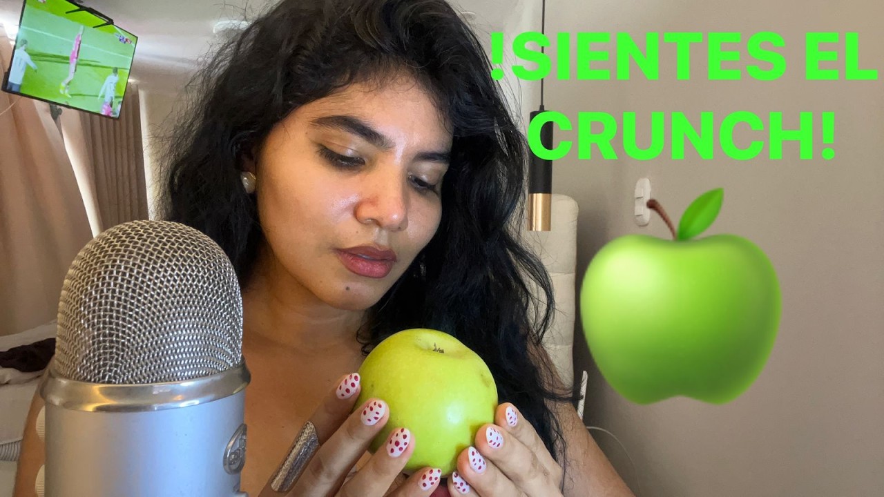 Manzana ultra CRUNCHY: Silencio y paz. #asmr #Comiendomanzana #relax #asmrtriggers #tingles ~#dormir
