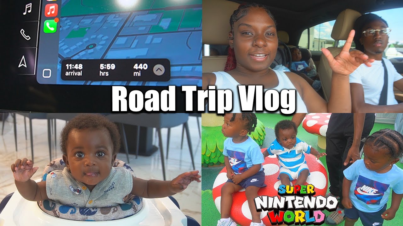 6 HOUR ROAD TRIP VLOG! Orlando Florida: Nintendo World + Resort Fun