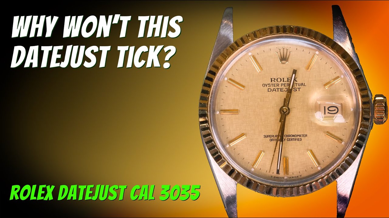 Why Won't This Rolex Datejust Tick?