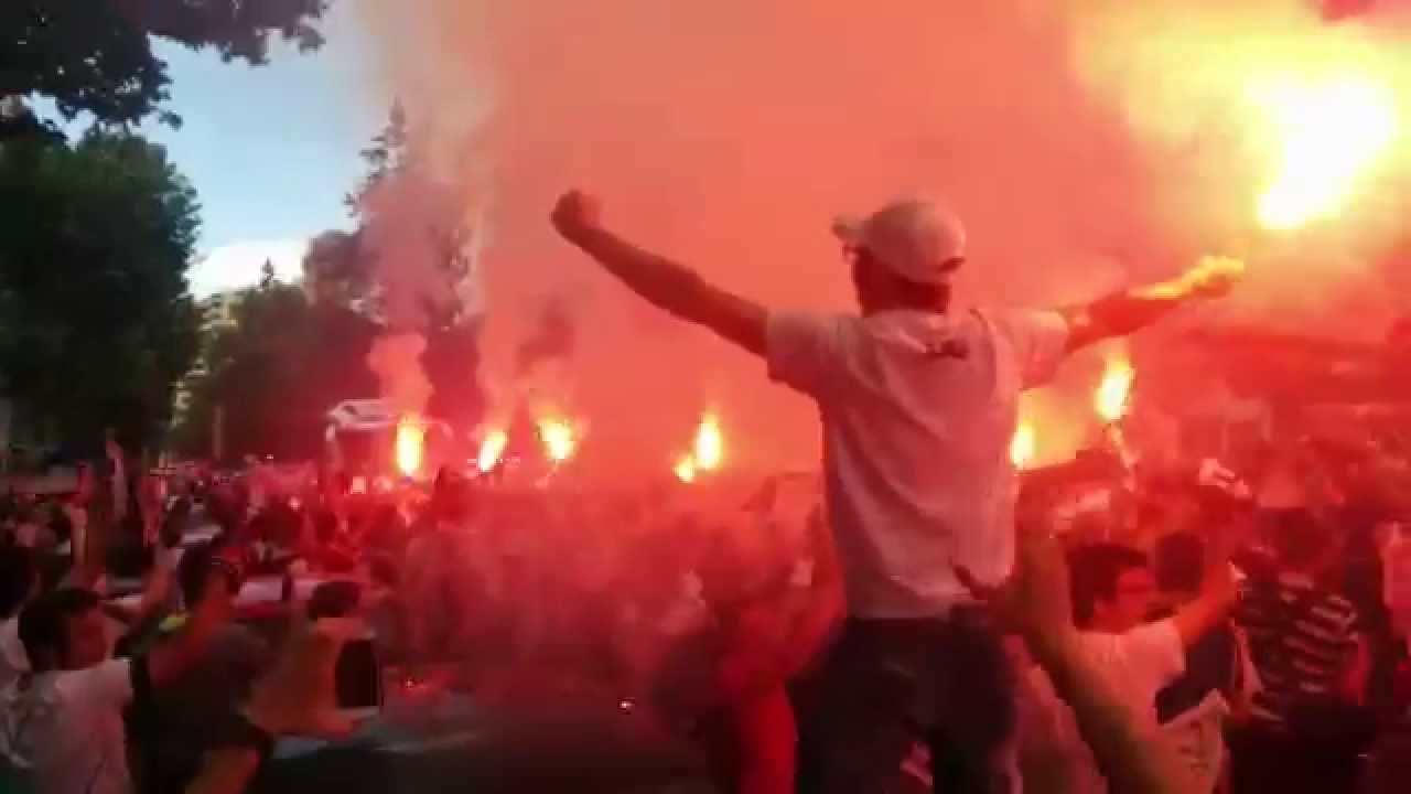 Recibimiento Albacete Sestao ascenso segunda playoff 2014 [HD]