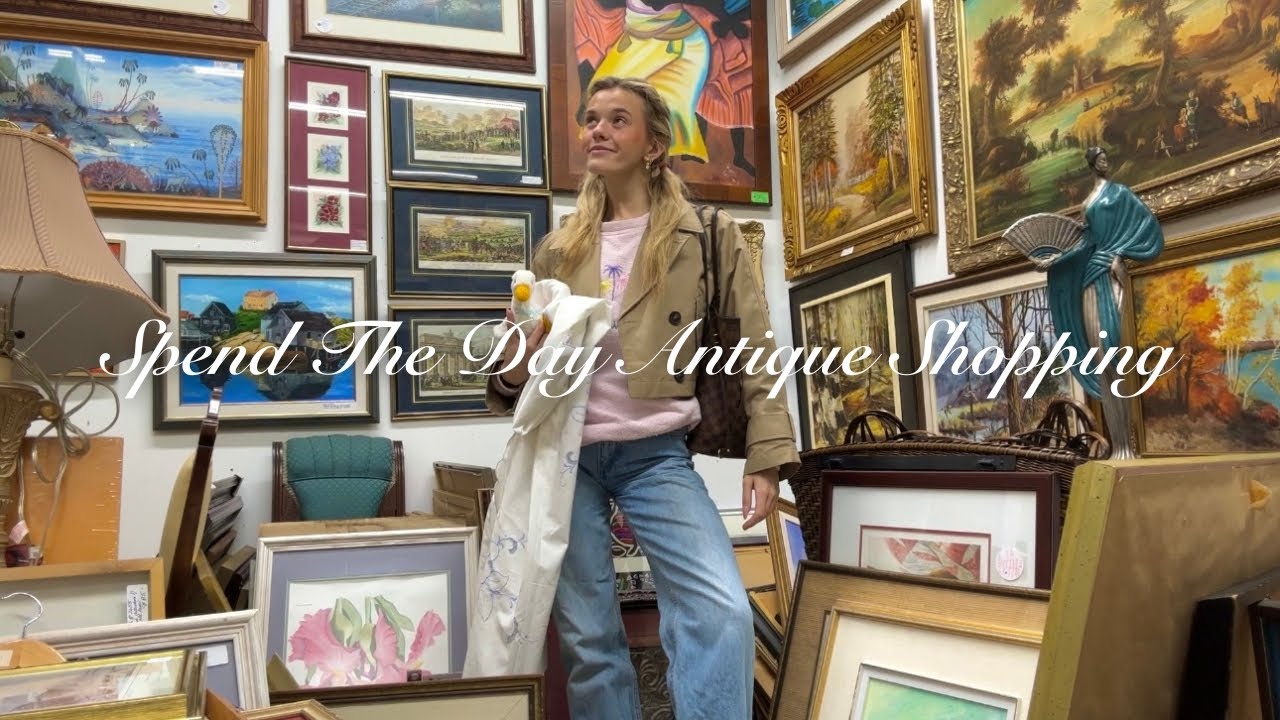 VLOG: Let's Go Antique Shopping! 🎞️🩰🦢 (+vintage haul)