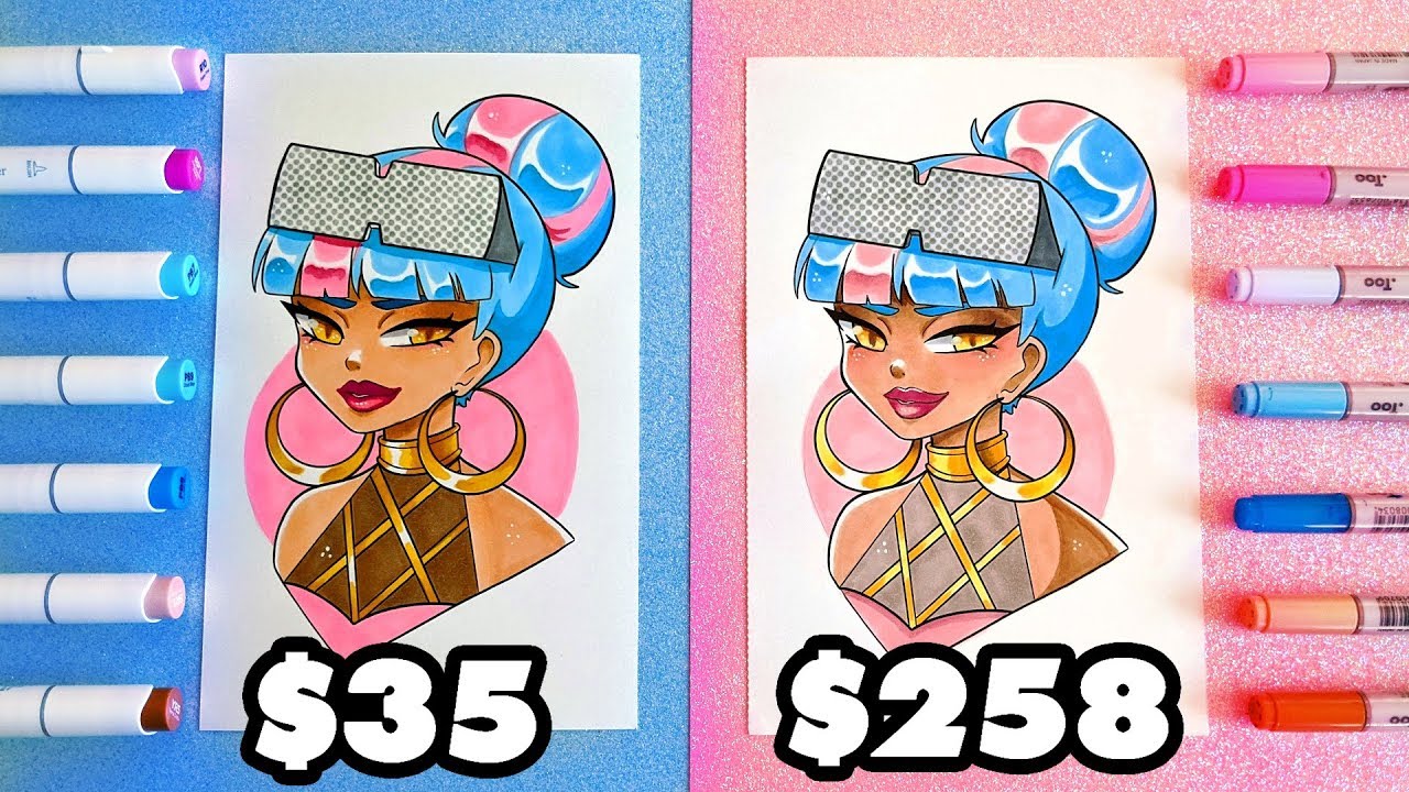 ☆ $35 MARKERS vs $258 MARKERS || Ohuhu BRUSH Markers vs Copic || The BEST Cheap Markers?! ☆