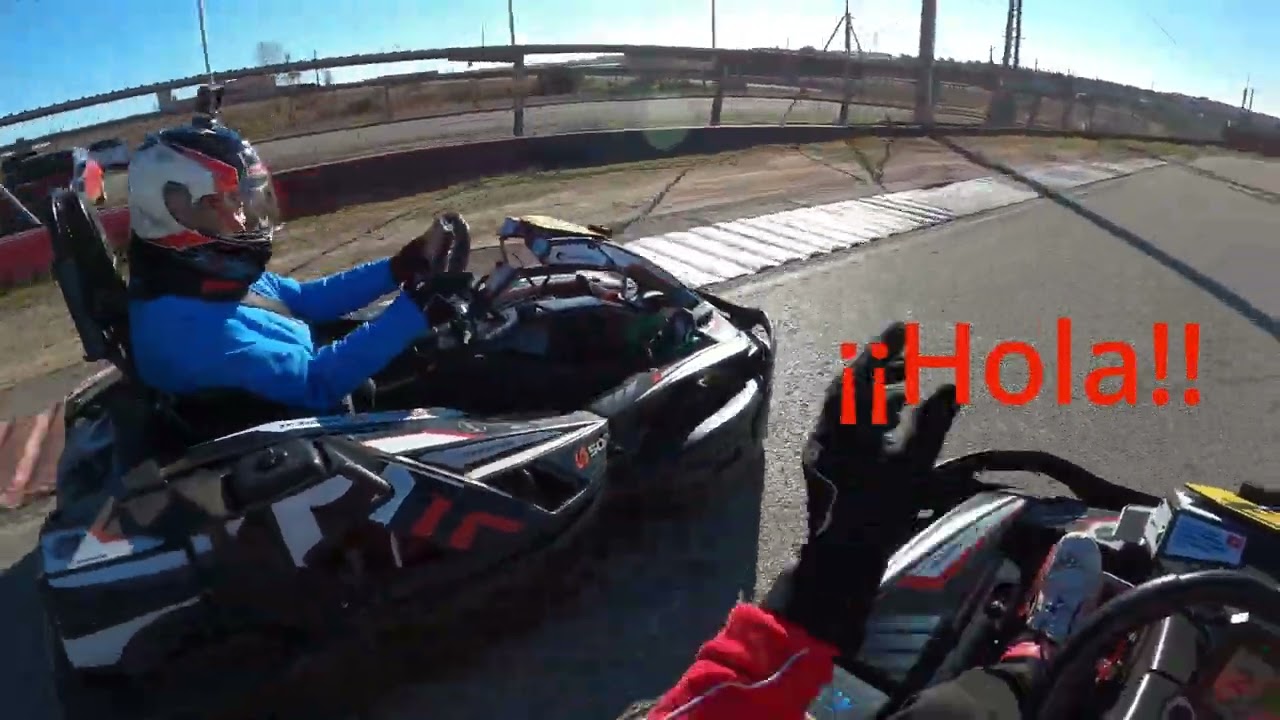 Karts Ángel Burgueño en Pedrezuela. Multicámara onboard dos karts.