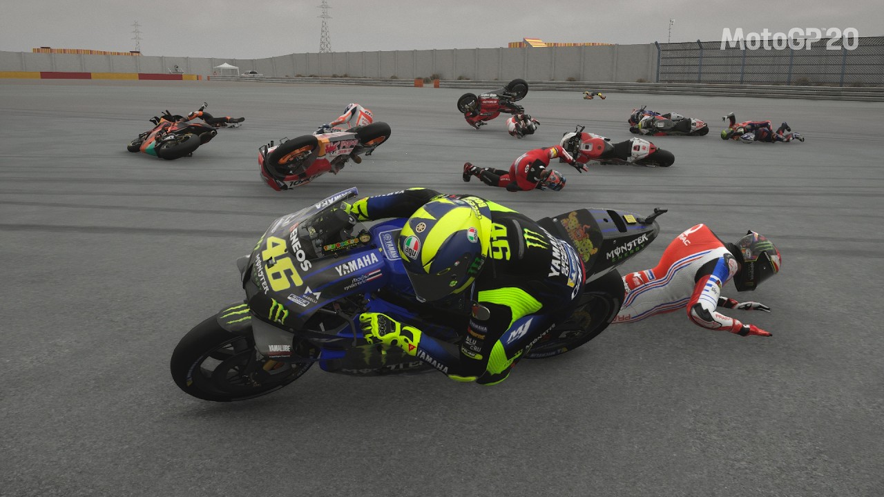BRULAT VALENTINO ROSSI NGAMUK SEMUA PEMBALAP HANCUR