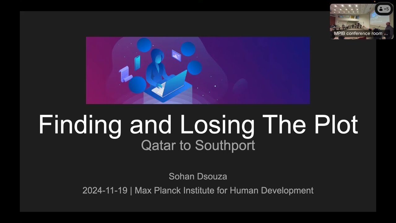 CHM Seminar: Finding and Losing The Plot: Qatar to Southport – Sohan Dsouza