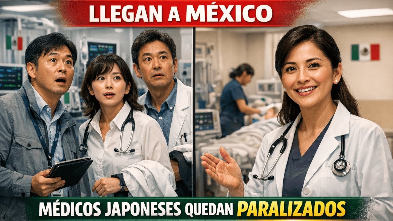 Al llegar a MÉXICO, tres médicos japoneses quedan paralizados ante los increíbles cuidados médicos