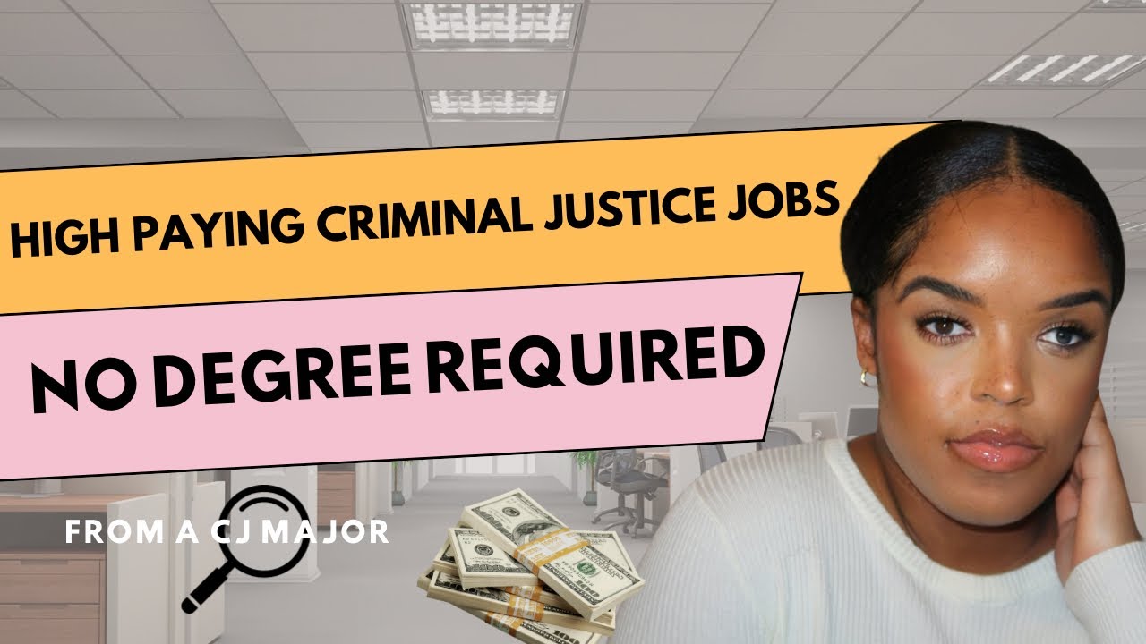5 High Paying Jobs in Criminal Justice| NO COLLEGE DEGREE REQUIRED! |Jazmine Tanaya