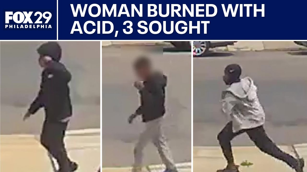 Woman burned with acid in Philadelphia, 3 juveniles sought