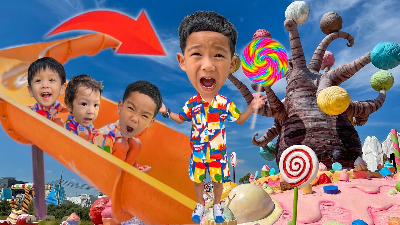 ตามหาลูกอมแคนดี้ ไอติม ที่เมืองขนมหวานพัทยา Great&Grand Sweet Destination | พี่โฟล์คและน้องแฝด