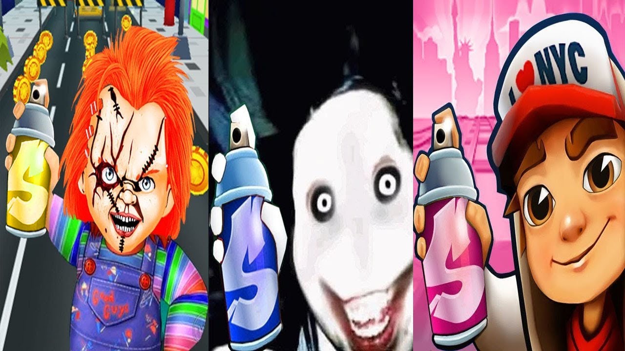 Subway Surfers New York vs Chucky vs Jeff The Killer Escape Gameplay HD
