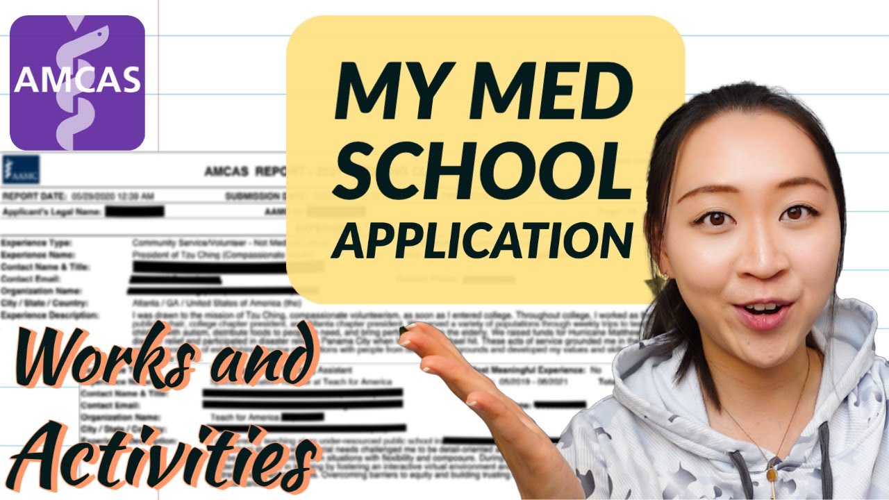 Works and Activities on My Med School App | What I did to Get Accepted to Med School?