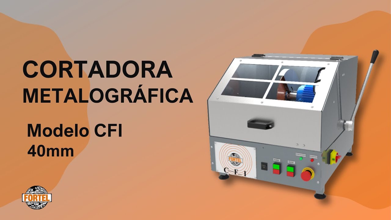 Cortadora Metalográfica - Chave de Intertravamento - Modelo CFI – 40mm