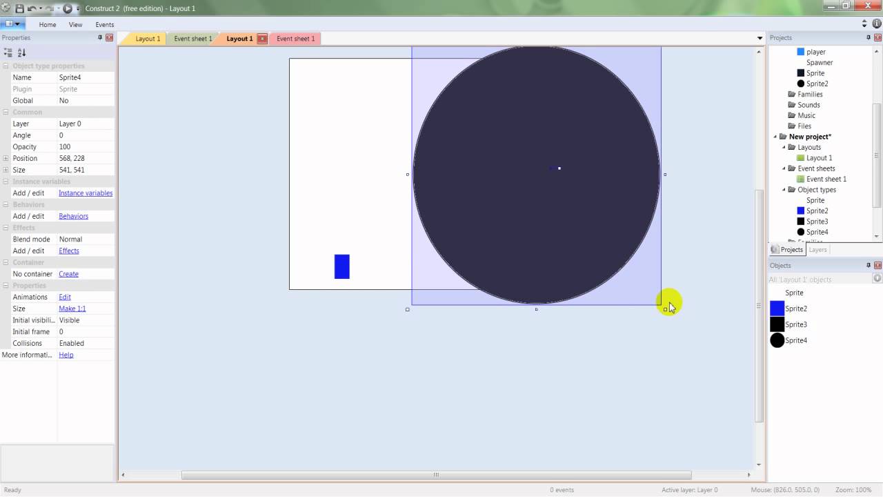 Construct 2 Rolling physics tutorial