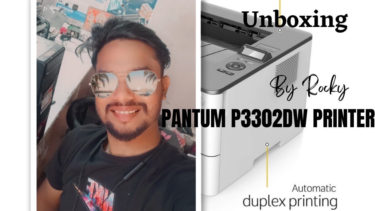 PANTUM P3302DW Laser Printer with Wireless, and Duplex Printing, Print up to 33ppm unboxing by Rocky