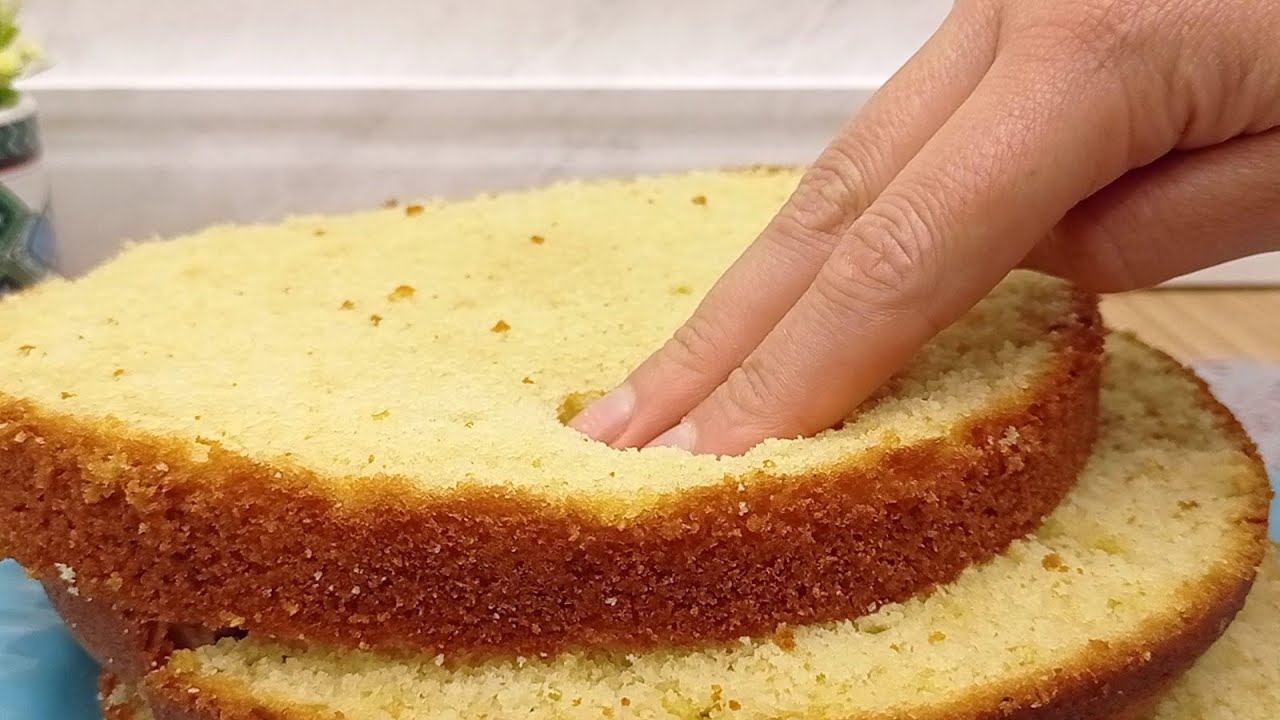✅Massa de bolo profissional perfeita para bolo de aniversário | Simples e fácil