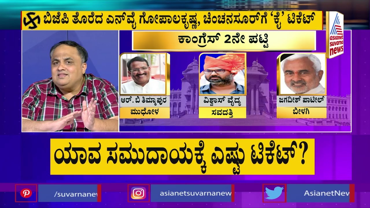 ಬಿಜೆಪಿ ತೊರೆದ ನಾಯಕರಿಗೆ ಕಾಂಗ್ರೆಸ್ ಟಿಕೆಟ್ | Congress 2nd List Of Candidates | Prashant Natu Analysis
