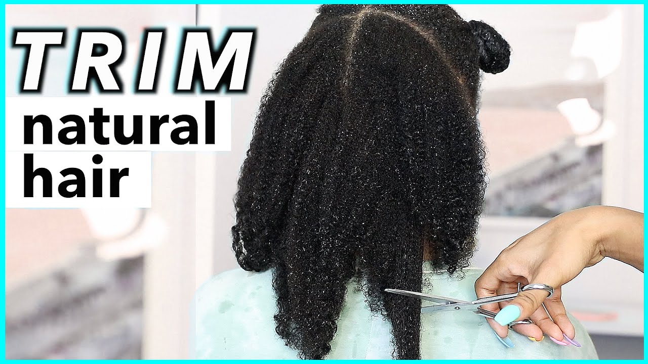 Trim NATURAL HAIR without HEAT! (very detailed)