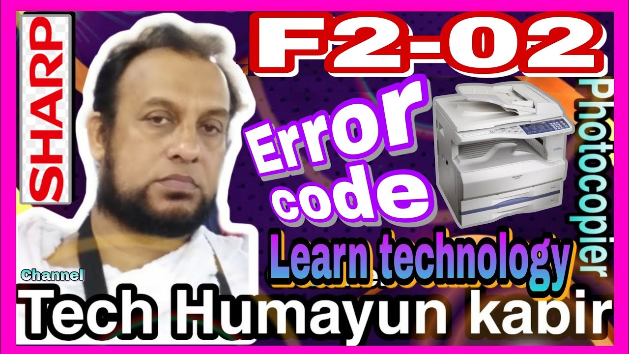 How to remove sharp error code F2-02 content AR-5625 AR-5631 AR M256 AR-M257 #Sharp #subscribe