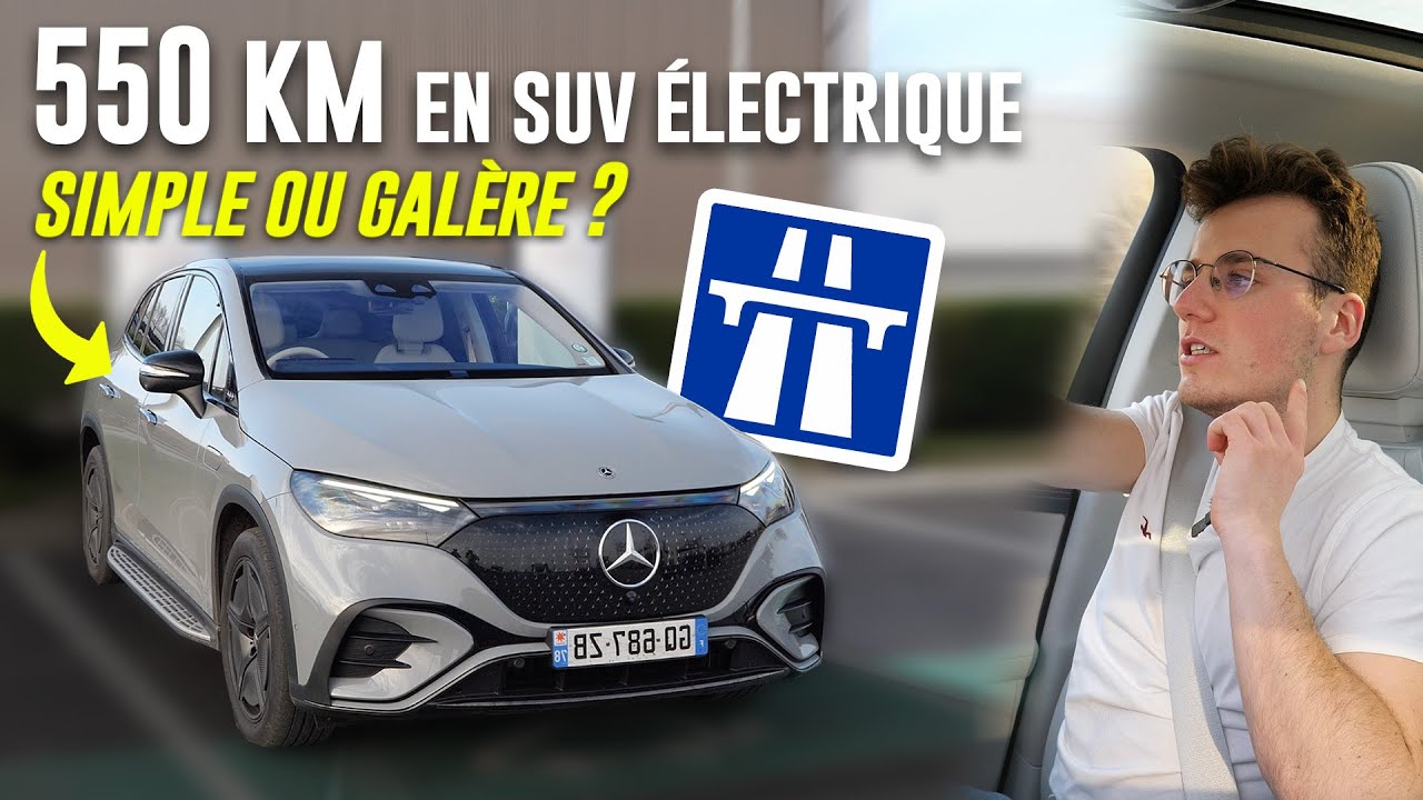 Mon expérience sur long trajet en SUV 100% électrique ! 🤔 (Mercedes EQE SUV)