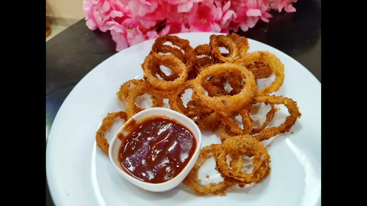 💯Crunchy Onion Rings# 🔥క్రిస్పీ ఆనియన్ రింగ్స్ ఫాస్ట్ ఫుడ్ సెంటర్ స్టైల్