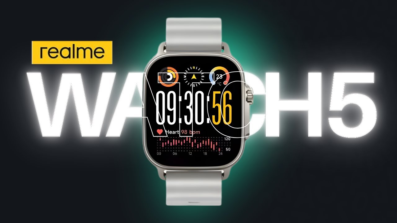 REALME Watch 5 | Tela AMOLED, GPS, NFC e BATERIA de 14 dias — vale a pena? Unboxing e Impressões