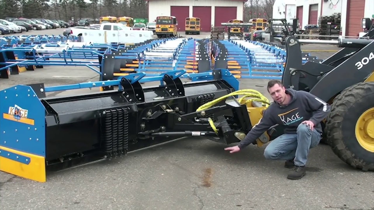 LBK SnowFire Snow Plow System for Compact Wheel Loader