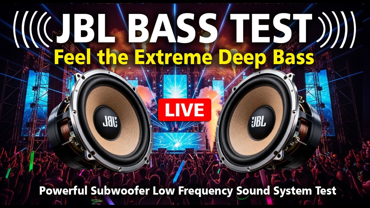 JBL BASS TEST 🔥 Feel the Extreme Deep Bass & Powerful Subwoofer Low Frequency Sound System Test